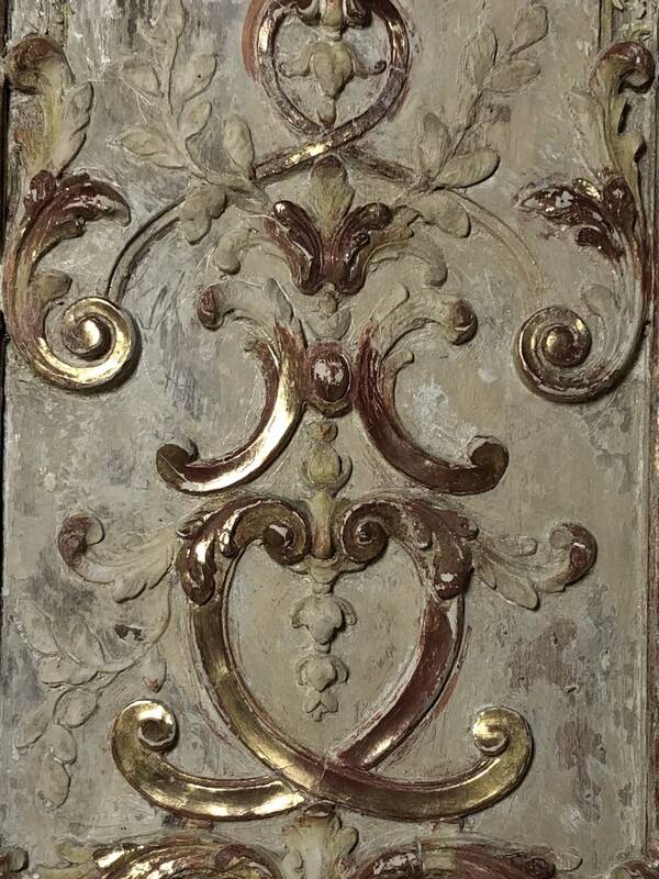 Ornate gilded decorative panel