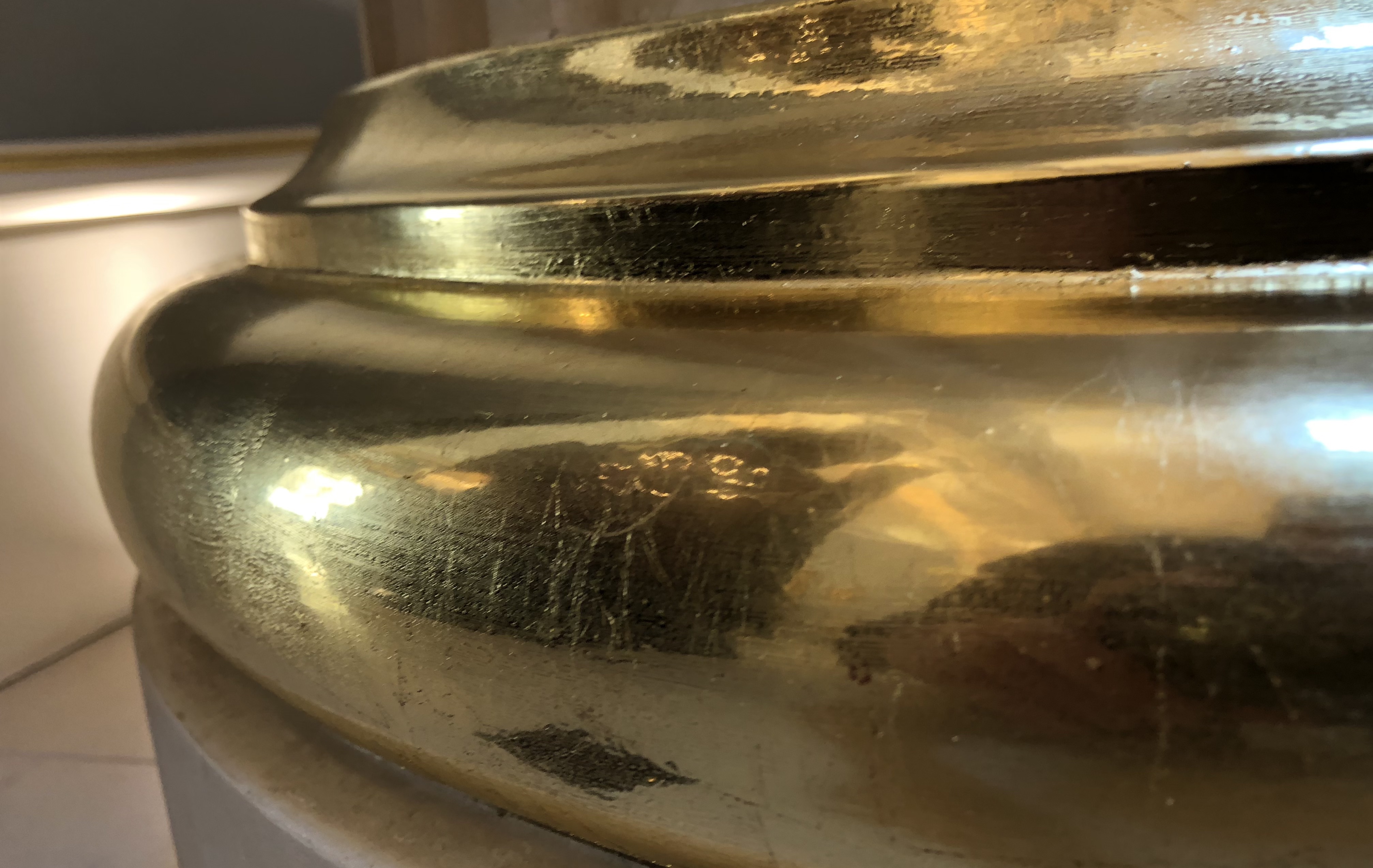 High burnish gold leaf gilding